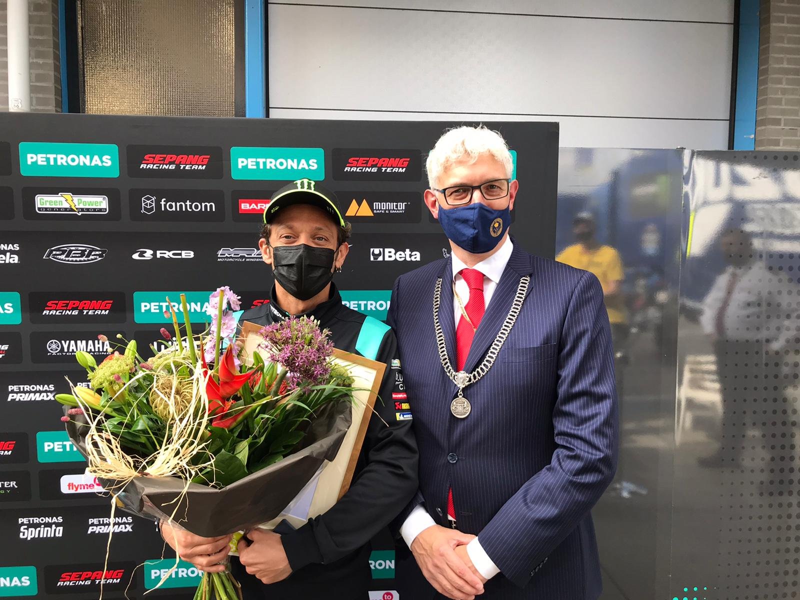 Valentino Rossi ereburger van Assen - Promotie Noord